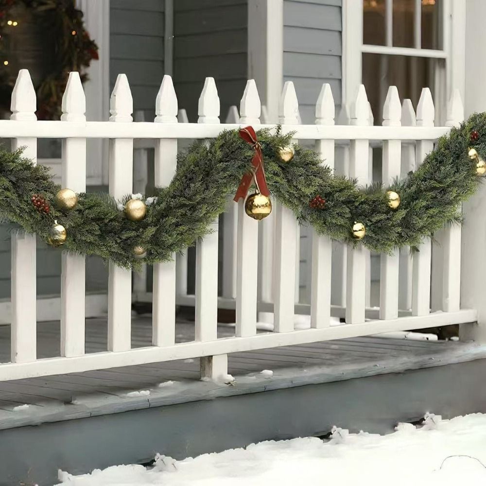 Christmas Wreath Fake - 1.8/2.7m Kunstmatige Norfolk Pine Slingers Muur