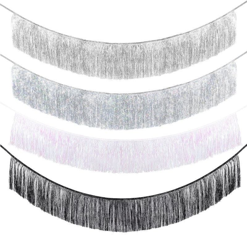 1,5 m folie franje slinger orn - Tinsel Garland Decoration recensie en prijs